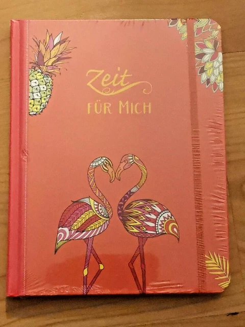 Eintragbuch/Tagebuch/Ausmalbuch/Notizbuch | Zeit für mich Flamingo