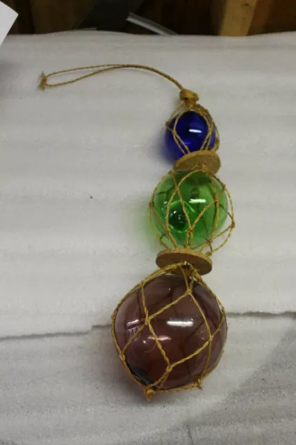 Fish net floats  Hand Blown Glass   Fish Net Buoy  3 Colors