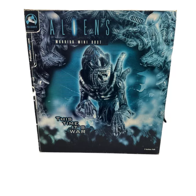 GU Palisades ALIENS WARRIOR 7" Mini Bust Statue Xenomorph Alien w/ Box Rare