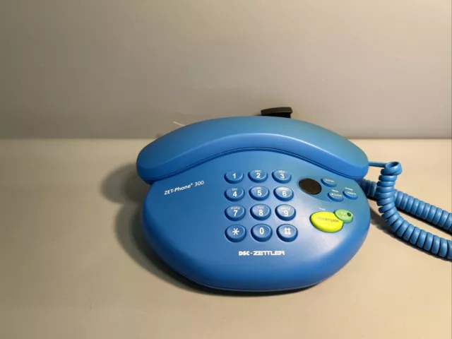 DSC-Zettler | ZET-Phone 300 | Teléfono con cable azul | #F5 2