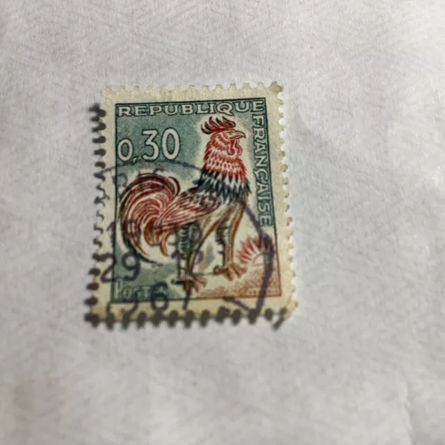 Antique French Stamp 1962