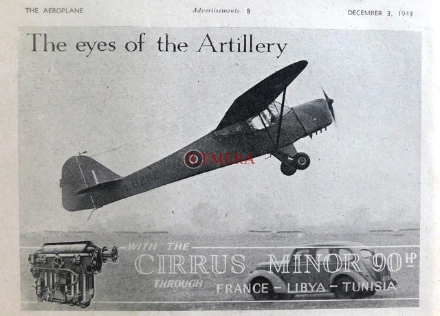 BLACKBURN 'CIRRUS' 90HP Aircraft Engines WW2 ADVERT 2 Vintage Print Ad