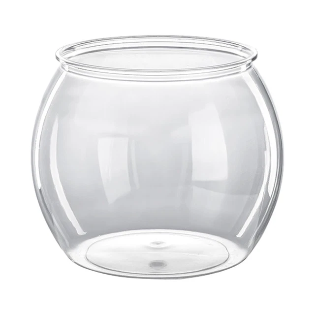Fish Tank Bowl Small Clear Round Fish Bowl For Tabletop Mini Aquarium For Home