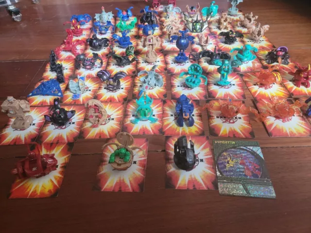 bakugan lot of 53 all or part, season 1-4, maxus dragonoid, transparents, cards