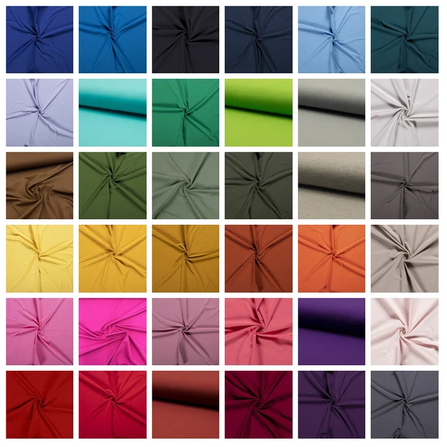 Jerseystoff | einfarbig | Uni Stoff | Öko-Tex | Meterware |+60 Farben Uni Jersey