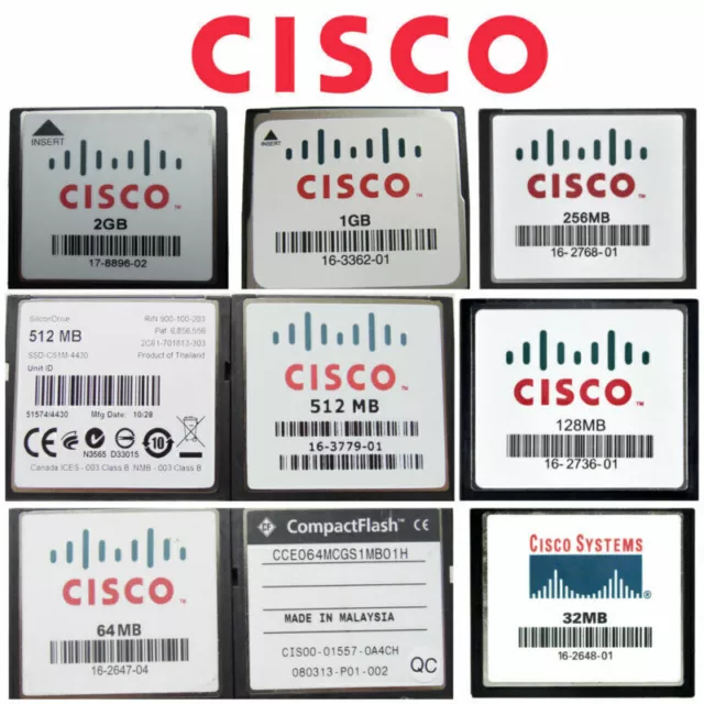 32/64/128/256/512MB Cisco CF 1GB 2GB Compact Flash Memory Card for Camera