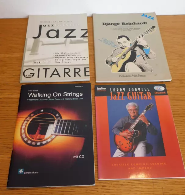 LOT 4 SONGBOOK CD JAZZ de GUITARE guitar SAGMEISTER'S reinhardt SCHNELL coryell