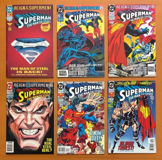Superman The Man of Steel Restposten von 16 x Comics zwischen #22 & 43 + An (DC 1991)