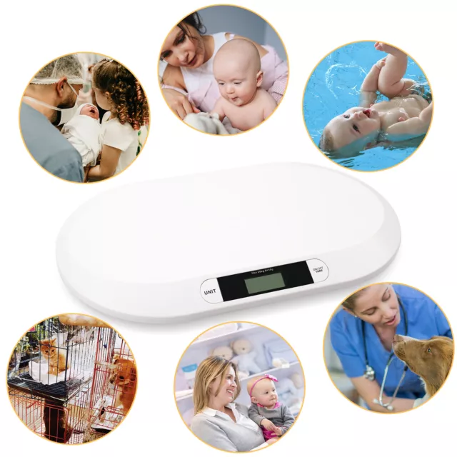 Baby Waage Digital 20kg Säuglinge Neugeborene Kinderwaage Tierwaage Stillwaage