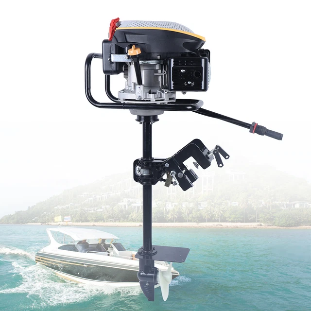 New 4Stroke 9HP Heavy Duty Outboard Motor 225CC Boat Engine w Air Cooling System