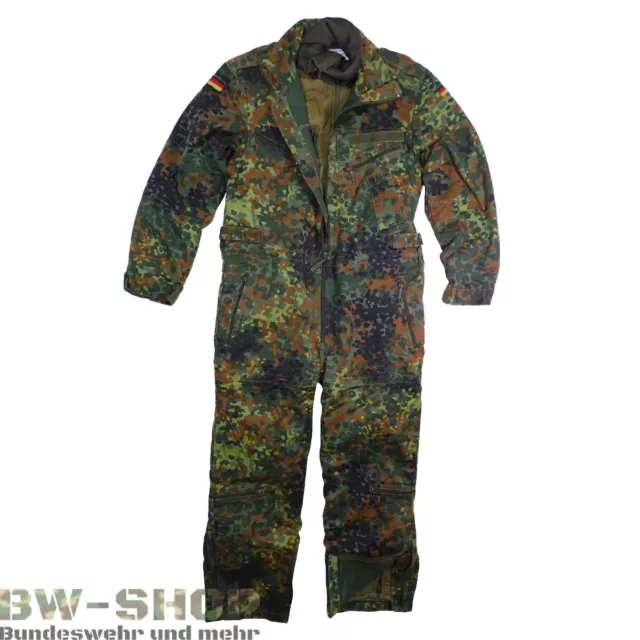 Original Bundeswehr Panzerkombi Flecktarn Mit Steppfutter Bw Overall + Futter