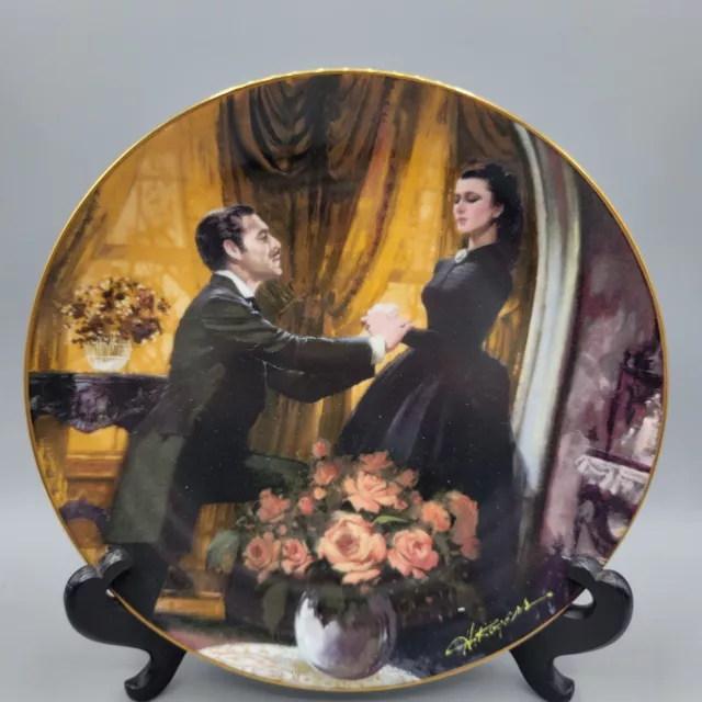 Gone With The Wind “The Proposal” Collectors Plate By Howard Rogers 1988 4370D