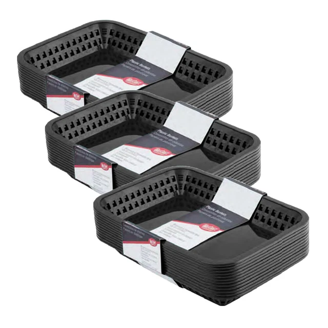 TableCraft 1077BK Grande Black 10-3/4" Platter Basket