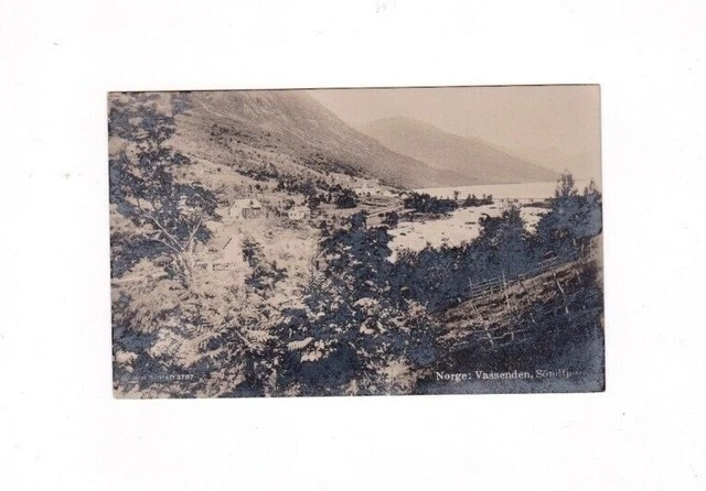 Vintage Vassenden, Norway Vestland County Post Card Village And Bay
