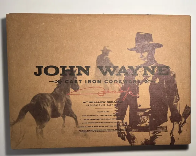 Dwell Six JW-PS101 John Wayne Cast Pre-Seasoned Iron Cookware 4QT Dutch  Oven 445