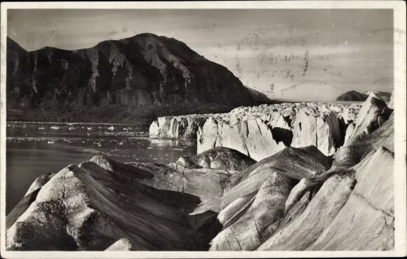 Ak Svalbard Spitzbergen Norwegen, Tempelbucht von Post Gletscher - 4162629