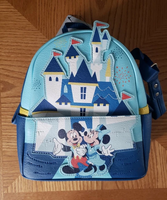 DISNEYLAND PARK 65TH ANNIVERSARY LOUNGEFLY MINI BACKPACK CASTLE ...