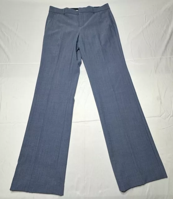 Banana Republic Women's Logan Straight Fit Blue Dress Pants - Size 6L (32x33.5)