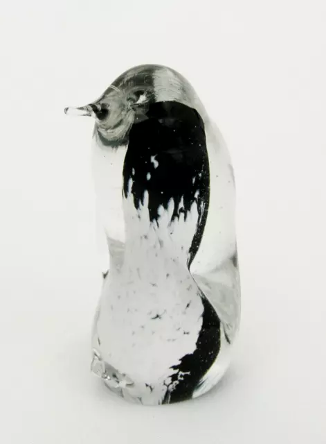 O & M Hoglund Glass Penguin Sculpture Figure Kornrangi Glass Studios New Zealand