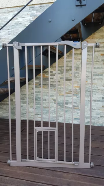 Chien Magic Gate en Maille Filet Porte Bébé Barrière d'escalier Portable  Clôture Protection de Sécurité - 180*72cm