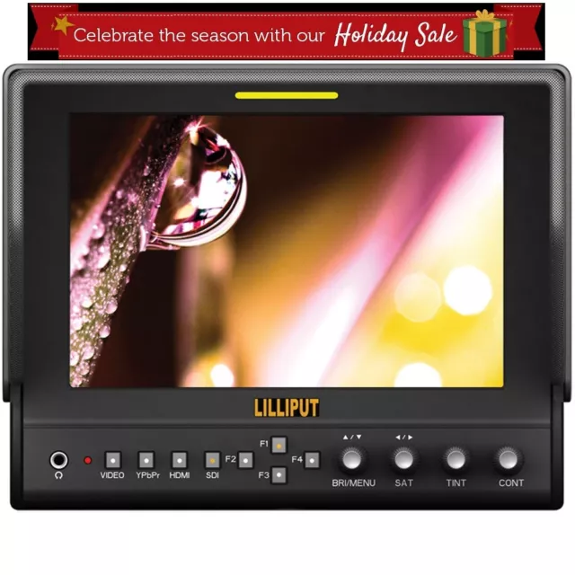 Lilliput 7" 663/O IPS HDMI In & Out Monitor for Canon 5D2 5D3 with LP-E6 batter