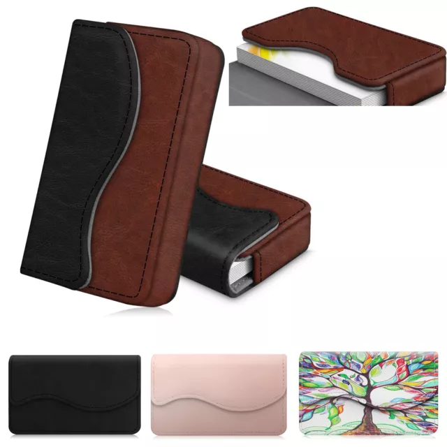 Business Name ID Credit Card Pocket Holder Wallet Case Organizer Leather