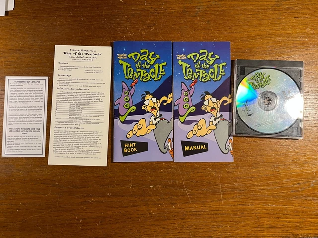Maniac Mansion Day Of The Tentacle – Big Box PC IBM COMPLET VF CIB – Édition RARE