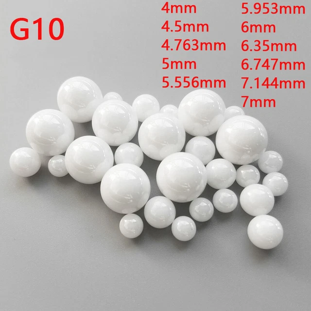 Grade 10 ZrO2 Zirkonia Oxid Kugel 4mm.7mm G10 Keramik Lager Kugeln Polnisch