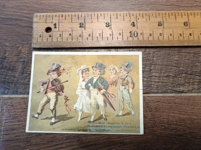 1880s trade card. Mme. Bourtiss & Co.'s Rochester New York. Powders (M1)