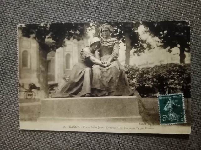 Cpa Nancy Place Saint Jean Groupe Le Souvenir