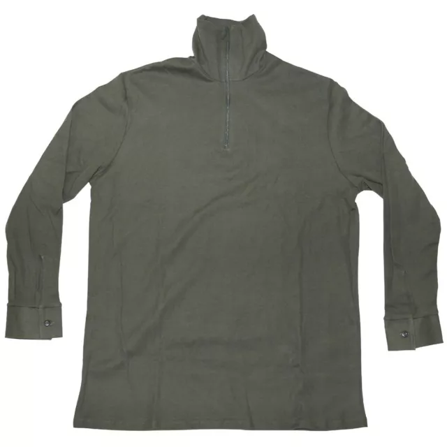 BW Unterhemd T-Shirt Trikothemd Rolli Rollkragenhemd Zip Hemd oliv XL + L Neu