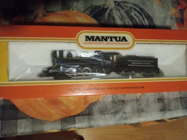 Mantua Vintage 313-20 Mogul Penna. #210 Loco With Operating Headlight