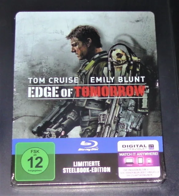 Edge Of Tomorrow Con Tom Cruise Limitada steelbook Edición blu ray Nuevo & Ovp