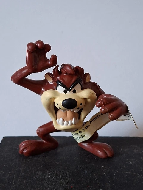 Grande Figurine Taz Warner Bros 2000 - 33 Cm, Taz Descend De Sa Ficelle, Vintage