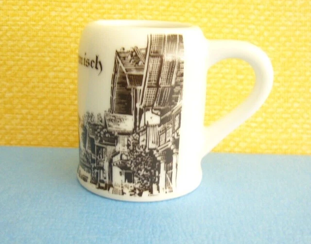 Vintage Hand Crafted Royal Porzellan Bavaria KPM Germany Miniature Garmisch Mug