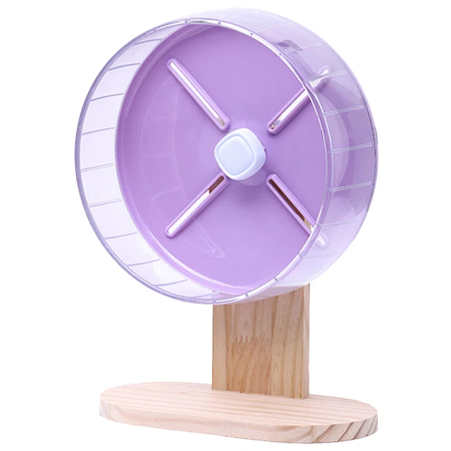 Silent Runner Hamster Wheel With Stand Rotatory Adjustable Height Exercising