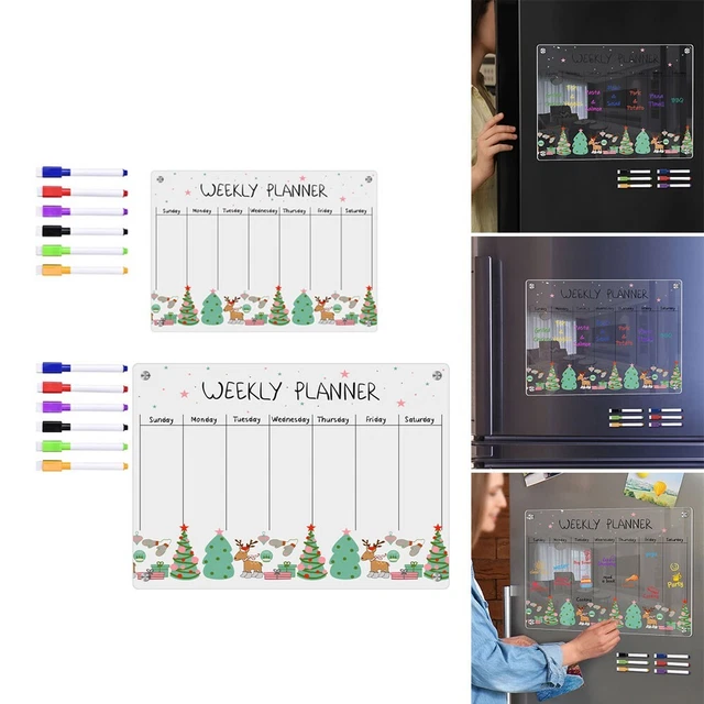 Tableau Lumineux à LED 35x26 Cm - Ardoise Effaçable Avec Stylet 7 Couleurs, 4 Modes D'éclairage - Surface Acrylique Anti-rayures - Cadeau Créatif Pour Enfants - 3