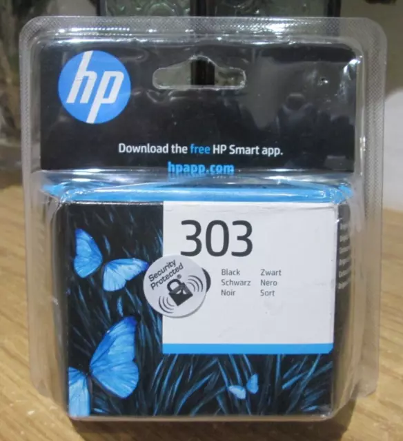 NEW Genuine Original HP 303 HP303 Black Ink Computer Printer Cartridge