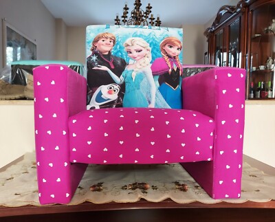 Bing poltroncina bing walt disney bambini poltrona struttura legno imbottita stoffa 