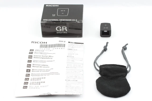 "MINT" RICOH External Viewfinder GV-2 28mm Wide angle for GR series from JAPAN