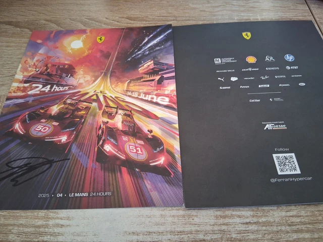 Carte Dédicacée 24 Heures Du Mans 2024 #85 Lamborghini Iron Dames – 21x15cm