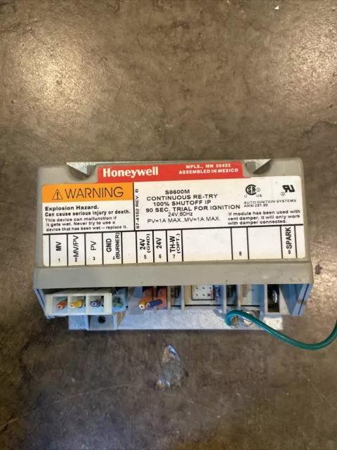 Honeywell S8600M1005 Furnace Ignition Control Module S8600M