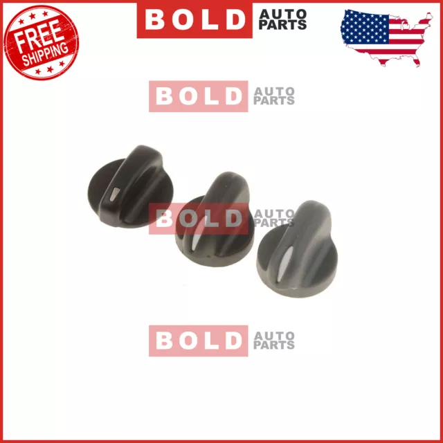 76882 Dorman Set of 3 A/C AC Control Knobs New for Pontiac Grand Prix Am Century