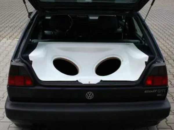 Für VW Golf 2 II Audio Box / Kofferraumausbau / Soundbox / Soundboard