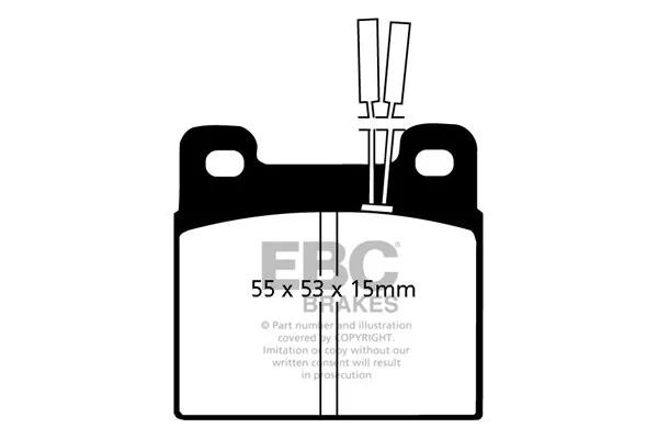 EBC Ultimax Bremsbeläge hinten für Alfa Romeo 90 2.0 (84 > 87)