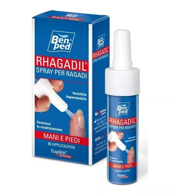 Rhagadil spray per ragadi e piccole fissurazioni screpolature di mani e piedi...