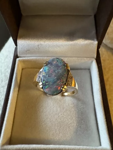 Ring  750er  gold Opal