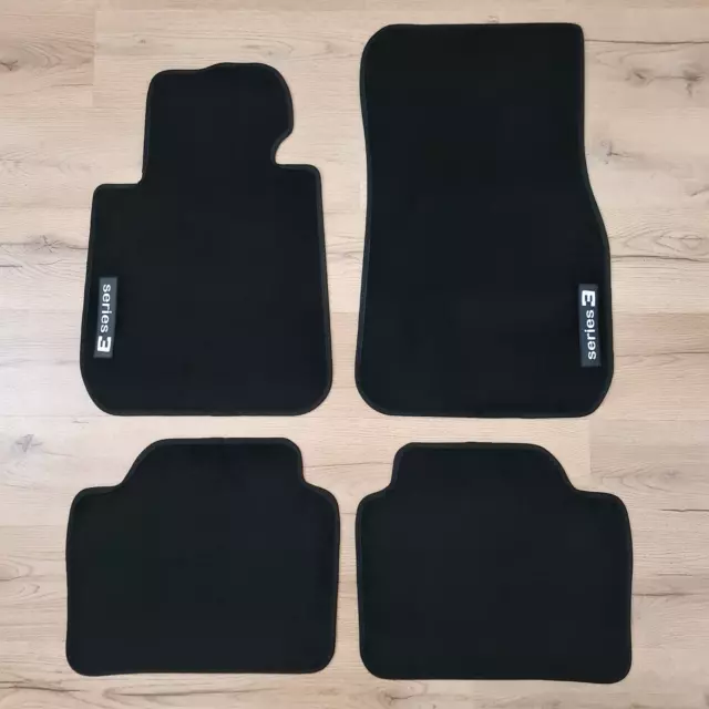 Car Floor Mats Velour for BMW 3 Series F30 2011 2018 Waterproof Carpet Black NEW