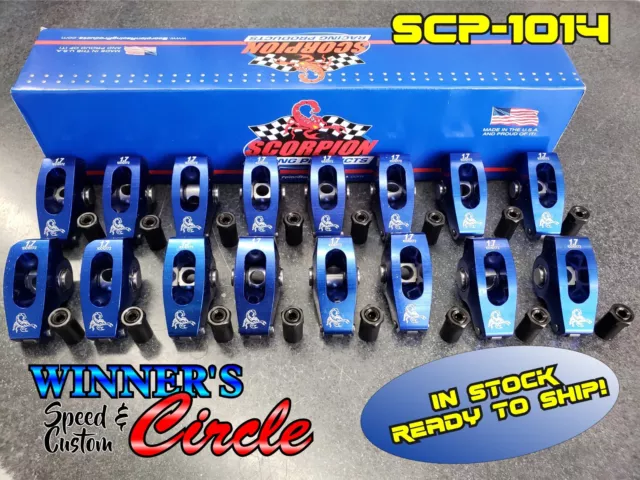 Scorpion SCP1014 Race Series Rocker Arm BB Chevy V8 396-502 1.7 Ratio 7/16" Stud