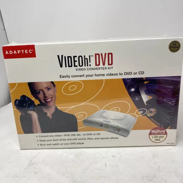 Genuine Adaptec Videoh! DVD (AVC-2210) Video Converter Kit USB 2 Edition Sealed